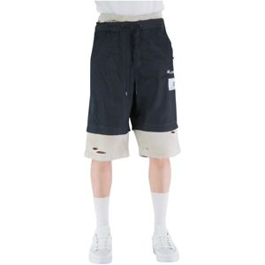 Mihara Yasuhiro , Layered Bermuda Shorts ,Black male, Sizes: S