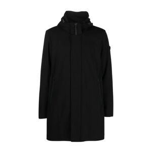 Peuterey , Black Albali KP 01 Lightweight Raincoat ,Black male, Sizes: XL