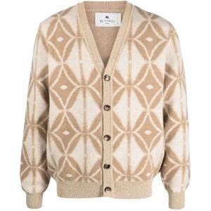 Etro , 1M504 9719 Cardigan ,Beige male, Sizes: L, XL