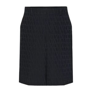 Valentino Garavani , Black Silk Bermuda Shorts ,Black male, Sizes: S, M