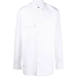 Jil Sander , Elegant Formal Shirts ,White male, Sizes: L