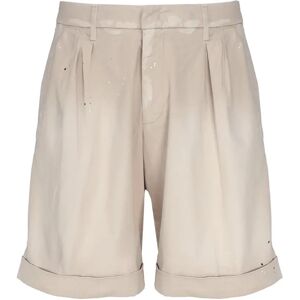 Dondup , Loose Fit Beige Bermuda Shorts ,Beige male, Sizes: W33, W31