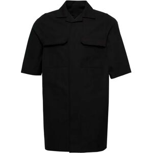 Rick Owens , Black Magnum Short-Sleeved Shirt ,Black male, Sizes: L, 2XL, M, XL