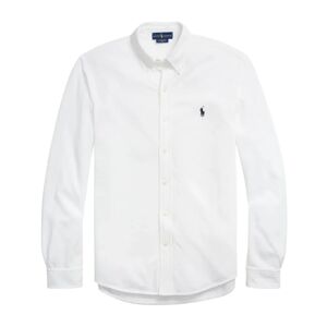 Polo Ralph Lauren , Ultra-Lightweight Piqué Formal Shirt ,White male, Sizes: L, XL