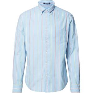 Gant , Blue Long Sleeve Shirts ,Blue male, Sizes: L, M, XL