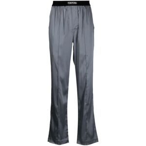Tom Ford , Grey Logo Waist Pyjama Pants ,Gray male, Sizes: S