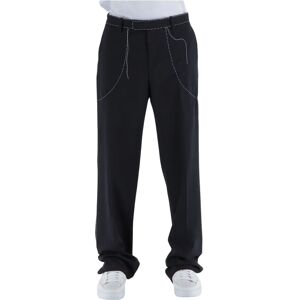 Off White , Straight Trousers ,Black male, Sizes: L