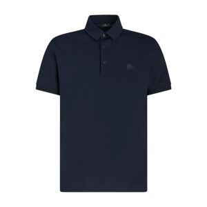 Etro , Blue Pegaso Motif Polo Shirt ,Blue male, Sizes: 2XL, M, L, S, XL
