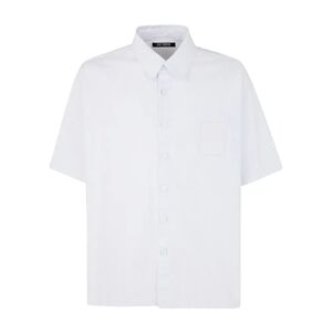 Raf Simons , Oversized Short Sleeved DIM Shirt ,White male, Sizes: L, S