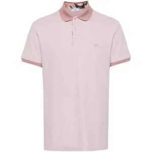 Etro , Pegasus Polo Shirt Short Sleeve Rosa ,Pink male, Sizes: XL, M, 2XL, L