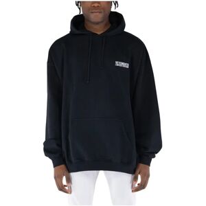 Vetements , Embroidered Logo Hoodie ,Black male, Sizes: M, XL, S, L