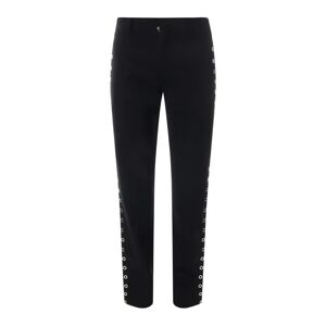 Off White , Black Wool Trousers with Zip Closure ,Black male, Sizes: M