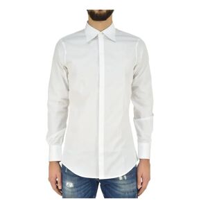 Dsquared2 , Tailor Made White Formal Shirt for Men ,White male, Sizes: M, XL