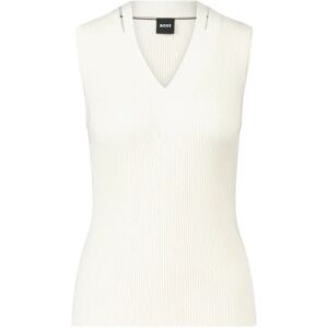 Hugo Boss , Sleeveless Top ,White male, Sizes: L, M, XL, XS, S