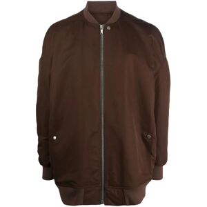 Rick Owens , Brown Virgin Wool Jacket with Silver Details ,Brown male, Sizes: XL, L, M