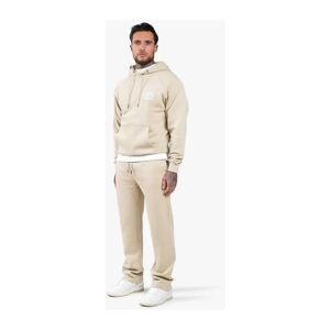 Quotrell , Mens Sand Hooded Tracksuit ,Beige male, Sizes: L