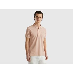 United Colors of Benetton Benetton, Soft Pink Regular Fit Polo, size L, Soft Pink, Men