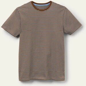 Classic Cotton T-shirt Brown Men Boden Long Male