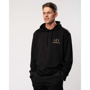 Armani Exchange Mens 3D A X Logo Pullover Hoodie  - Black 1200 - M - male