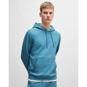 Boss Orange Wetalk Mens Pullover Hoodie With Logo Patch  - Open Blue 486 - M - male