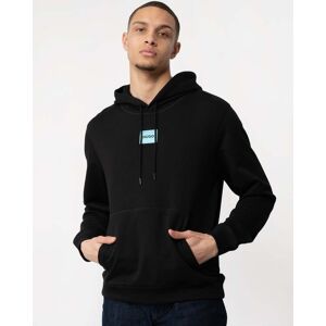 Hugo Boss Daratschi214 Label Logo Mens Hoodie  - Black 009 - M - male