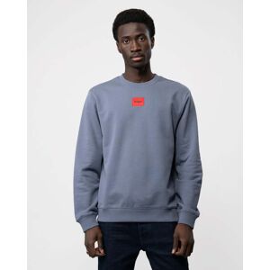 Hugo Boss Diragol212 Label Logo Mens Sweatshirt  - Open Blue 462 - M - male