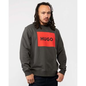 Hugo Boss Duragol222 Large Label Logo Mens Sweatshirt  - Dark Grey 023 - L - male