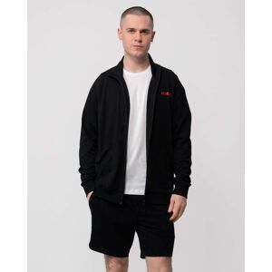 Hugo Boss Linked Mens Full Zip Loungewear Sweatshirt  - Black 001 - XL - male