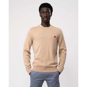 Hugo Boss San Cassius Mens Crew Neck Sweater  - Medium Beige 267 - M - male