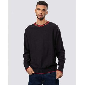 Hugo Boss Smarlo Logo Collar Mens Sweater  - Black 001 - M - male