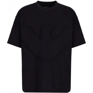 Emporio Armani Branded Cotton T Shirt Black - Men - Black