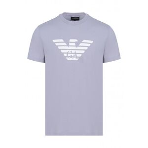 Emporio Armani Eagle Branded Cotton T-shirt Purple - Men - Purple