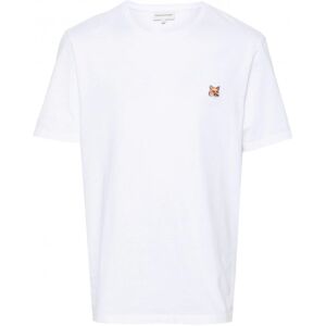 MAISON KITSUNE PARIS Fox Head Patch Regular T-shirt White - Men - White