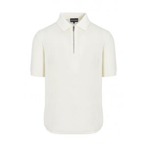 Emporio Armani Knitted Polo Shirt Beige - Men - Cream