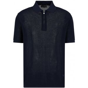 Emporio Armani Knitted Polo Shirt Black - Men - Blue > Navy