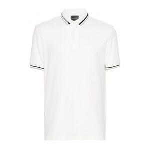 Emporio Armani Piquet Polo Shirt Grey - Men - White