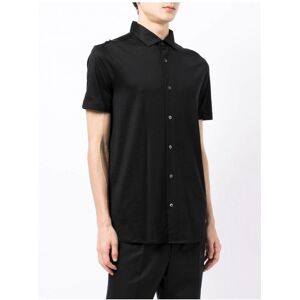 Emporio Armani Stretch Cotton Polo Shirt Black - Men - Black