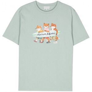 MAISON KITSUNE PARIS Surfing Foxes Comfort T-shirt Green - Men - Green