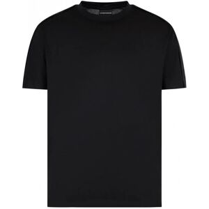 Emporio Armani Tape Logo T-shirt Black - Men - Black