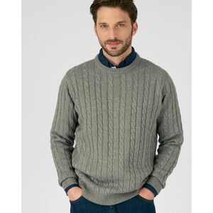 Damart Cable Jumper Grey male