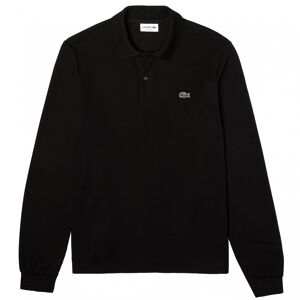 Lacoste Pique Black LS Polo Shirt L1312 Colour: Black, Size: Size 4 / - Black - male - Size: Size 4 / UK Size  M