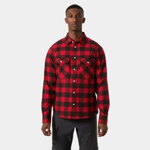 Helly Hansen Men's Lokka Organic Flannel Shirt Red M - Red Buffalo - Male