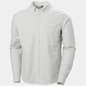 Helly Hansen Men's Organic Cotton Flannel Shirt Black 2XL - Mellow Grey Black - Male