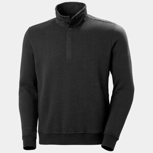 Helly Hansen Men's Lillo Snap Outdoor Sweater Grey M - Ebony Grey - Male
