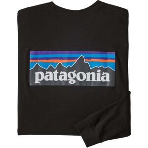 Patagonia Long Sleeved P-6 Logo Responsibili-Tee / Black / S  - Size: Small