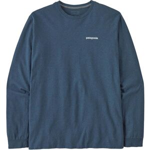 Patagonia LS P-6 Logo Responsibili-Tee / Utility Blue / M  - Size: Medium