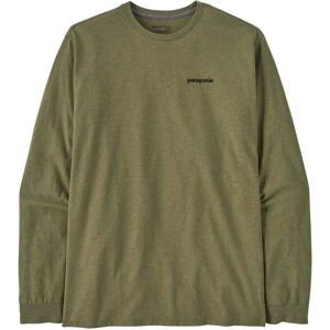 Patagonia LS P-6 Logo Responsibili-Tee / Buckhorn Green / M  - Size: Medium