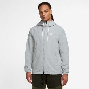 Nike Club Mens Full Zip Woven Jacket Grey/White XL male