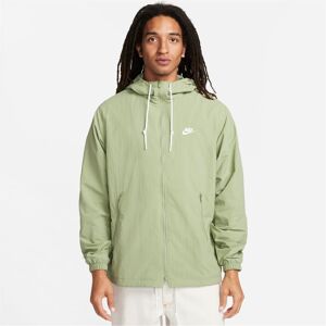 Nike Club Mens Full Zip Woven Jacket Green/White XL male