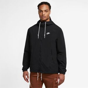 Nike Club Mens Full Zip Woven Jacket - male - Black/White - XL